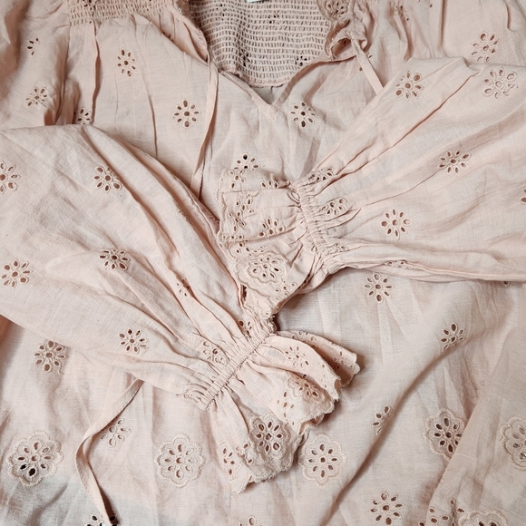 OTHILIA Anthropologie Melody Eyelet Top - Picture 5 of 7
